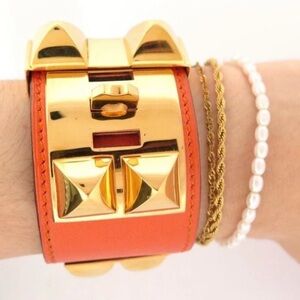 Hermes Collier de Chien bracelet Authentic